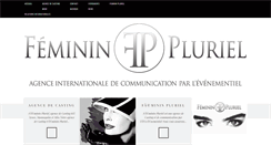 Desktop Screenshot of feminin-pluriel.com