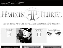 Tablet Screenshot of feminin-pluriel.com